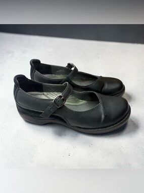 Dansko Forest Green Leather Mary Jane Comfort Shoes EU 41 US 10